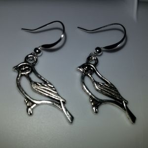 NEW Nature Bird Tibetan Silver Earrings